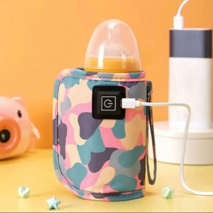 Portable USB Baby Bottle Warmer (Universal Insulated Milk Heater Sleeve)