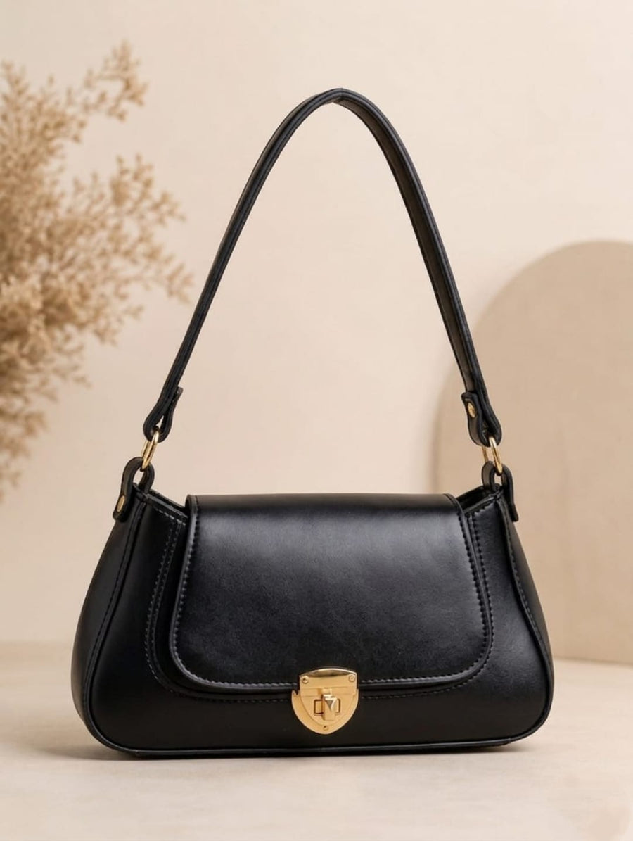 Pattern Tote Bag Stylish Durable Spacious Fashion Accessory (Black)