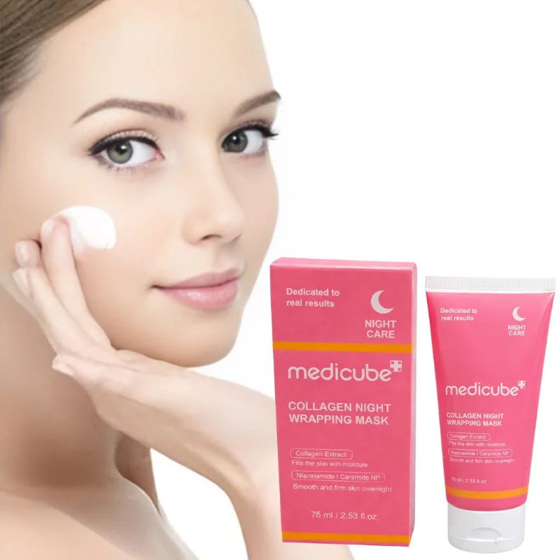 Medicube Collagen Night Wrapping Mask | Overnight Elasticity & Hydration Peel-Off Mask