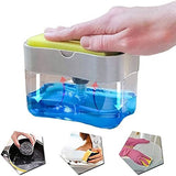 Soap Pump Dispenser & Sponge Holder for Kitchen Sink | Press-Type Dishwashing Liquid Dispenser view 1