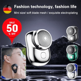Mini Electric Razor for Men | Portable USB Rechargeable Shaver | Compact Travel Beard Trimmer with One-Touch Use view 3