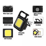 Portable Keychain Light | 500 Lumens Mini COB LED Flashlight with Foldable Handle & USB Rechargeable view 5