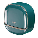 Dark Green | Self-Adhesive Wall-Mounted Luxury Soap Holder with Lid and Drainage Tray view 1