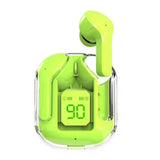 Air31 Earbuds Wireless | Crystal Transparent Bluetooth 5.3 | LED Display | Heavy Bass Stereo Sound view 1