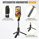 NeePho P170S Selfie Stick Tripod | Extendable , Bluetooth Remote, Universal Smartphone Mount | Durable Metal Build & Lightweight Design view 2
