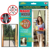 Hands-Free Retractable Magnetic Door Mesh | Magic Mesh Screen Door with Magnetic Closure | Random Colors view 1