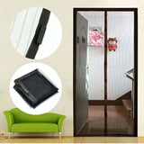 Hands-Free Retractable Magnetic Door Mesh | Magic Mesh Screen Door with Magnetic Closure | Random Colors view 2