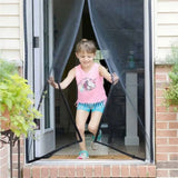 Hands-Free Retractable Magnetic Door Mesh | Magic Mesh Screen Door with Magnetic Closure | Random Colors view 3