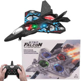 Premium RC Fighter Jet Plane 2.4 | Remote Control Foam Airplane Toy with Lights & 3D Stunt Glider view 1