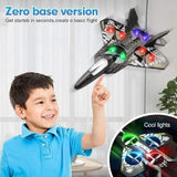 Premium RC Fighter Jet Plane 2.4 | Remote Control Foam Airplane Toy with Lights & 3D Stunt Glider view 4