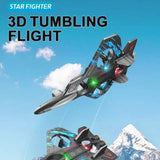 Premium RC Fighter Jet Plane 2.4 | Remote Control Foam Airplane Toy with Lights & 3D Stunt Glider view 3