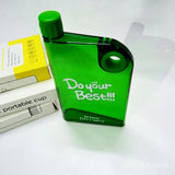 Green Ultra Slim Notebook Style Water Bottle 380ml | Portable Memo Bottle for Travel, School & Office view 5