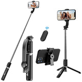 NeePho P170S Selfie Stick Tripod | Extendable , Bluetooth Remote, Universal Smartphone Mount | Durable Metal Build & Lightweight Design view 1