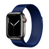 Blue | Apple Watch Milanese Magnetic Loop Strap | Stainless Steel Band  | 42mm / 44mm / 45mm view 5