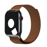 Coffee Color | Apple Watch Milanese Magnetic Loop Strap | Stainless Steel Band  | 42mm / 44mm / 45mm view 3