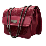 Luxury Women’s Shoulder Bag in Maroon Faux Leather for Casual, Work, and Formal Use view 1