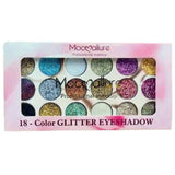 Mocallure 18 Color Glitter Kit | High-Pigment Sparkle Palette for Eyes, Lips & Face Makeup view 3