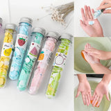 Portable Disposable Soap Paper Flakes in Flower Tube Bottle | Travel-Friendly Handwashing Sheets for Outdoor & Daily Use view 5