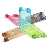 Green Ultra Slim Notebook Style Water Bottle 380ml | Portable Memo Bottle for Travel, School & Office view 3