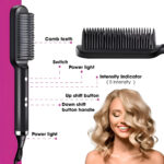 Hair Straightener Brush & Styler | Model 909 | Fast Heating Electric Straightening Comb view 5