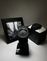 Full Black Aura Quartz Watch – All-Black Aesthetic Men's Watch view 2