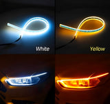 Universal Bike Strip Light — 2-in-1 White & Yellow LED DRL for All Bikes view 5
