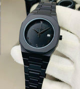 Full Black Aura Quartz Watch – All-Black Aesthetic Men's Watch view 4