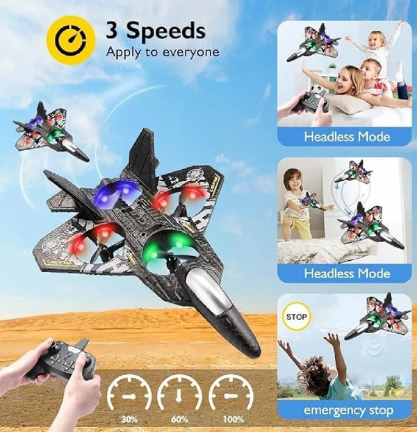 Premium RC Fighter Jet Plane (2.4G Remote Control Foam Airplane)
