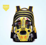 Car Design Primary School Backpack for Boys (Blue) view 4