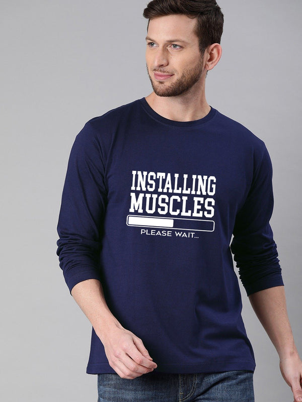 Full Sleeve Crew Neck T-Shirt for Men (Extra Large)