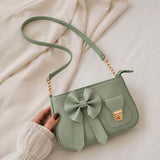 Bella Bow Shoulder Bag (Fashion Mini Handbag with Decorative Bow Design – Black) view 1