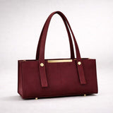 Grace Line Structured PU Leather Tote Bag for Women (Black) view 4