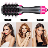 One Step Hot Air Brush 4 In 1 Hair Dryer, Straightener, Curler And Volumizer view 1