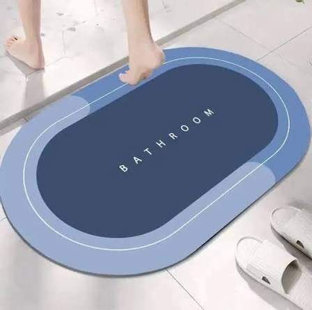 Washroom Mat Non-Slip 2.5mm (Light+Dark Blue)
