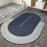 Washroom Mat Non-Slip 2.5mm (Light+Dark Blue) view 2