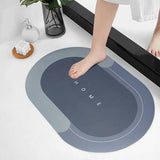 Washroom Mat Non-Slip 2.5mm (Light+Dark Blue) view 4