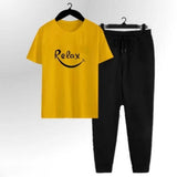 Premium Micro Men's Tracksuit Relax Print (Black, Extra Large) view 3