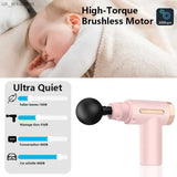 Smart Quiet Massage Gun with 4 Heads view 2