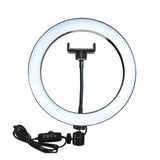MJ26 RGB LED Ring Light 26cm with Tripod, Phone Holder & 360° Color Modes view 4