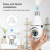Speed-X Bulb Camera 1080P WiFi 360° Panoramic Security Camera  | Night Vision & Two-Way Audio view 5