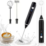 Rechargeable Electric Coffee Frother & Egg Beater | High-Speed Handheld Mixer with USB Charging view 3