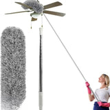 Extendable Microfiber Duster with Telescopic Handle | Long Reach, Bendable Head & Washable Cleaner view 6