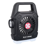 Multipurpose Rechargeable Desk & Camping Fan with LED Light, Flashlight & Power Bank view 1