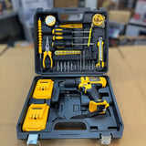 Dunlandi 24V Cordless Drill Machine Set | 2 Batteries & Complete DIY Tool Kit view 4