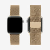 Gold | Apple Watch Milanese Magnetic Loop Strap | Stainless Steel Band  | 42mm / 44mm / 45mm view 3