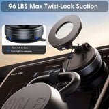 Foldable Magnetic Car Phone Holder | 360° Rotating Suction Mount, Universal view 4