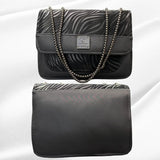 Luxury Women’s Shoulder Bag in Charcoal Black Faux Leather for Casual, Work, and Formal Use view 2