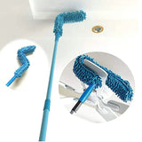 Flexible Micro-Fiber Duster With Telescopic Stainless Steel Handle | Fan & Home Cleaning | Random Colors view 2