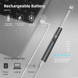 USB Rechargeable Flameless Arc Lighter | Flexible & Windproof Electric Wand Lighter view 2