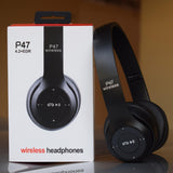 P47 Wireless Headphones | Bluetooth Foldable Headset | Stereo Sound | FM Radio & TF Card Support | Built-in Microphone view 3